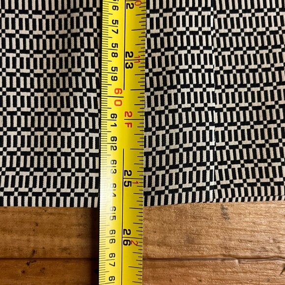 Le Suit Womens Black White Geometric Blazer Skirt Set Size 14 Office Career Corp - Picture 12 of 16